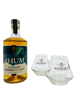 Jacoulot Rhum Rhum Jacoulot Réunion en coffret 2 verres