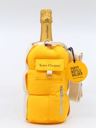 Veuve Clicquot AOC Champagne puffy bottle holder